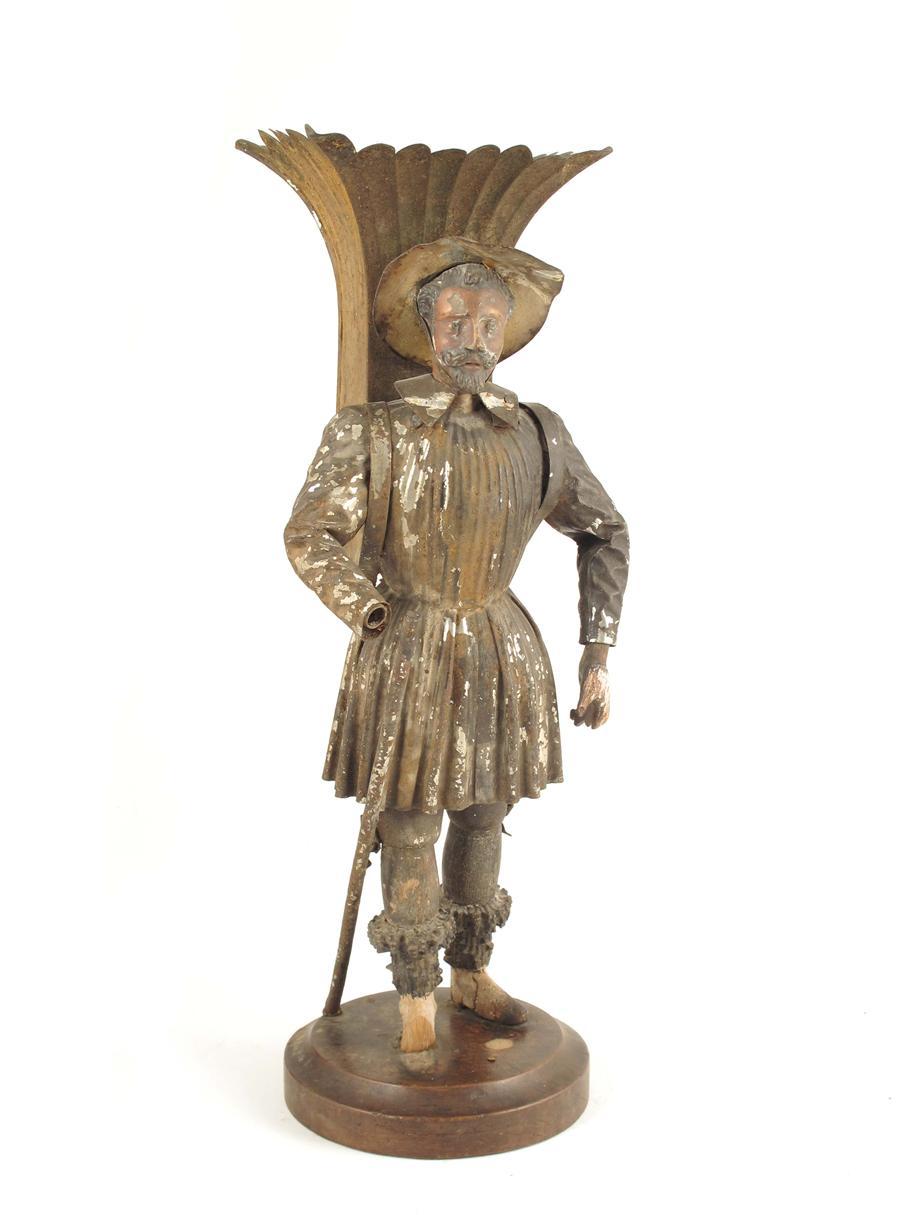 Appraisal: A th century Austrian wood and t le peinte model