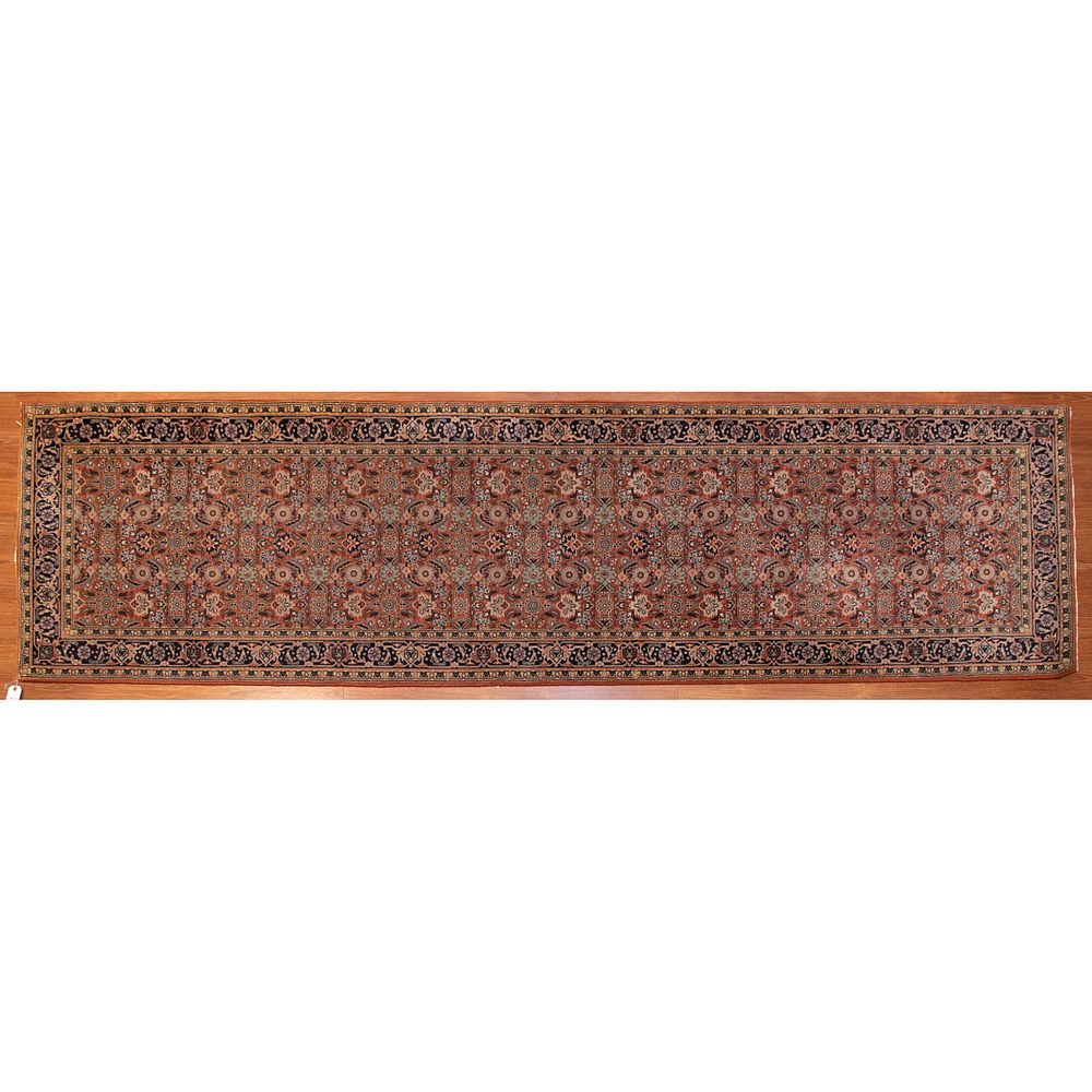 Appraisal: Indo Bijar Runner India x Modern hand-knotted wool pile on