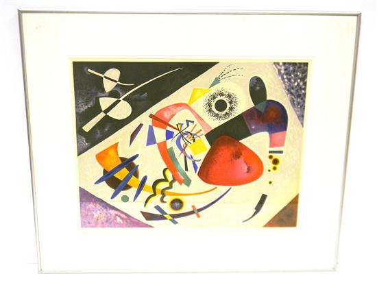 Appraisal: After Wassily Kandinsky Russian - Red Spot II collotype after