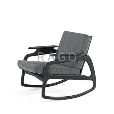 Appraisal: ADRIAN PEARSALL CRAFT ASSOCIATES Rocker USA s Ebonized wood and