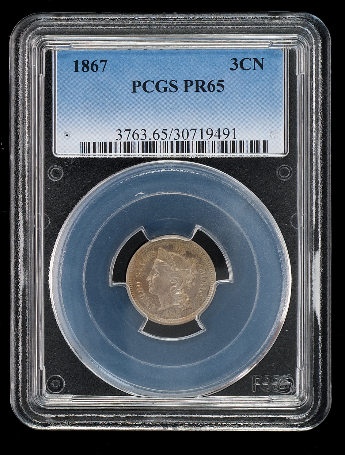 Appraisal: CENT PIECE PROOF PCGS graded PR