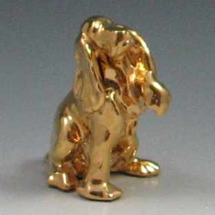 Appraisal: Rookwood Golden Cocker Spaniel marked Rookwood bottom reads Golden Cocker