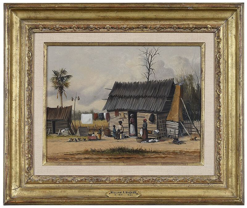 Appraisal: William Aiken Walker Charleston South Carolina - Cabin Scene signed