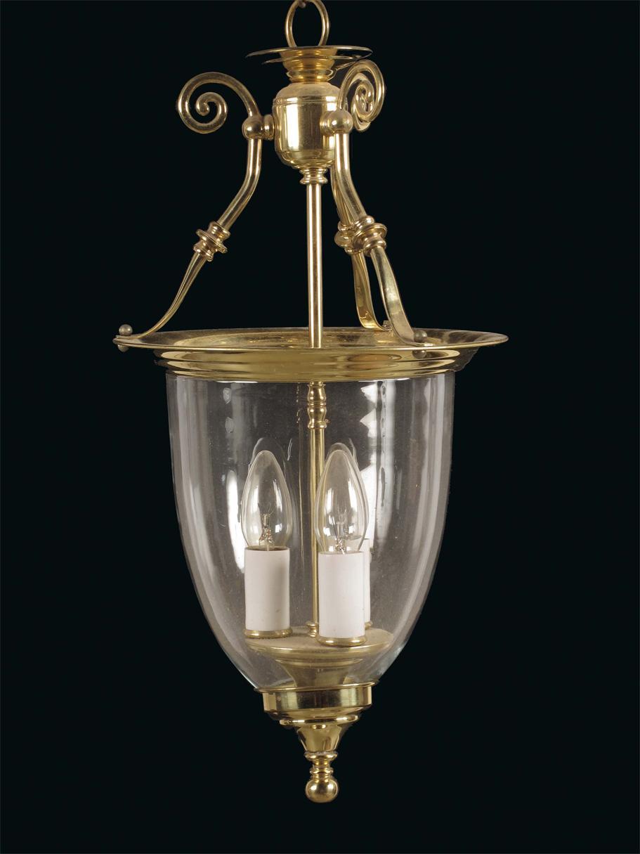 Appraisal: A modern brass hall lantern