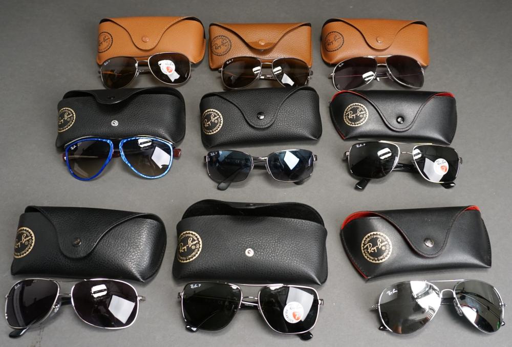 Appraisal: Collection of Nine Ray-Ban Sunglasses