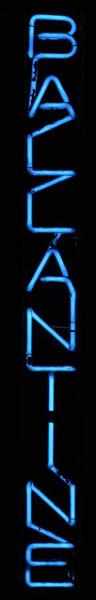 Appraisal: Ballantine Vertical Neon Sign Description s P Ballantine Sons Newark