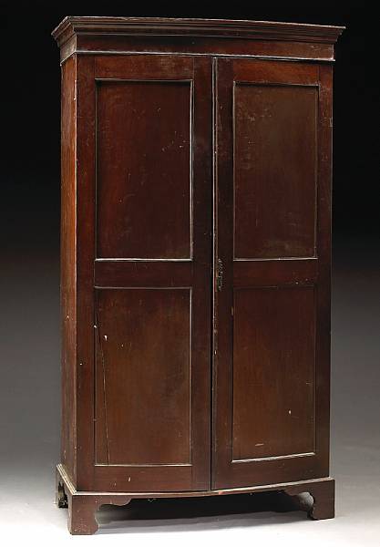 Appraisal: A George III style mahogany armoire late th early th