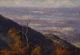 Appraisal: Werner Filipich born Nowra Panorama oil on board signed and