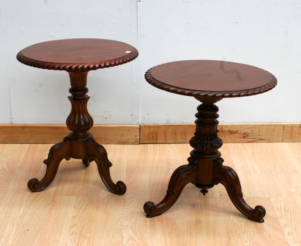 Appraisal: Two cedar occasional tables early th century