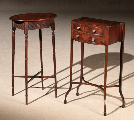 Appraisal: Two George III Style Mahogany Stands Late th Century The