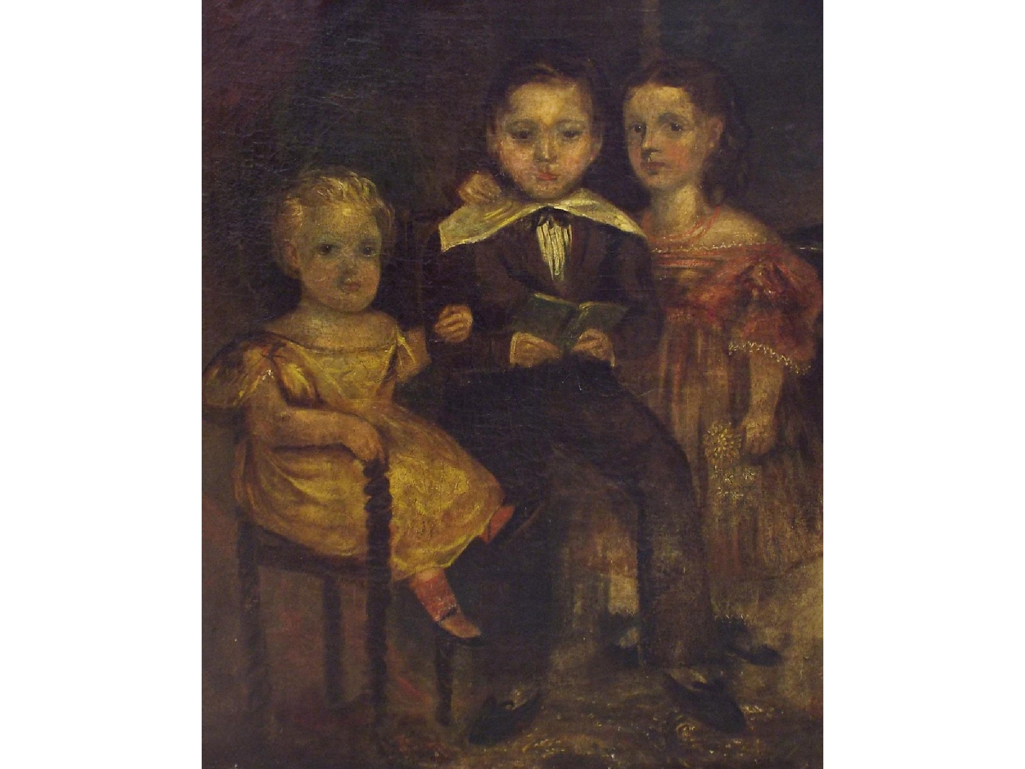 Appraisal: English School early th century - portrait of three children