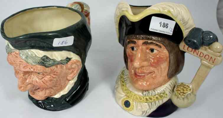 Appraisal: Royal Doulton Large Character Jug Grannie D and Dick Whittington