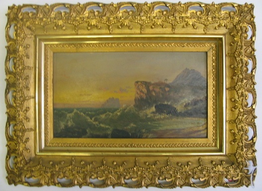 Appraisal: AMERICAN SCHOOL th century Oil on panel A northwestern coastal