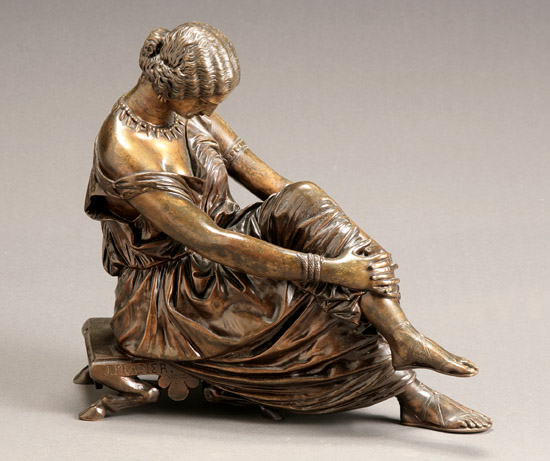 Appraisal: Jean Jacques Pradier Swiss - The Seated Sappho Signed J