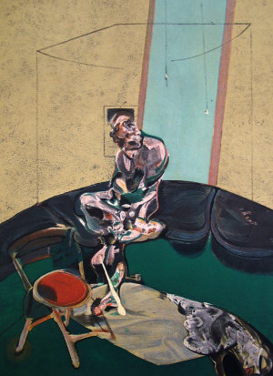 Appraisal: After Francis Bacon - - Portrait N lithograph printed in