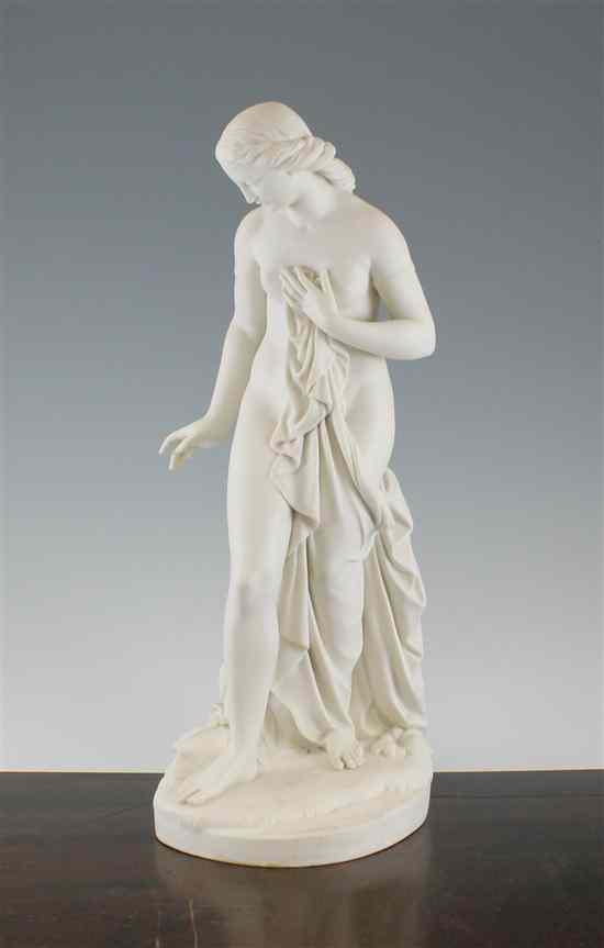 Appraisal: A Copeland Parian figure Musidora c after W Theed various