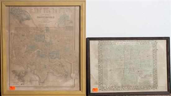 Appraisal: Maps Two Baltimore subjects removed from atlases S A Mitchell