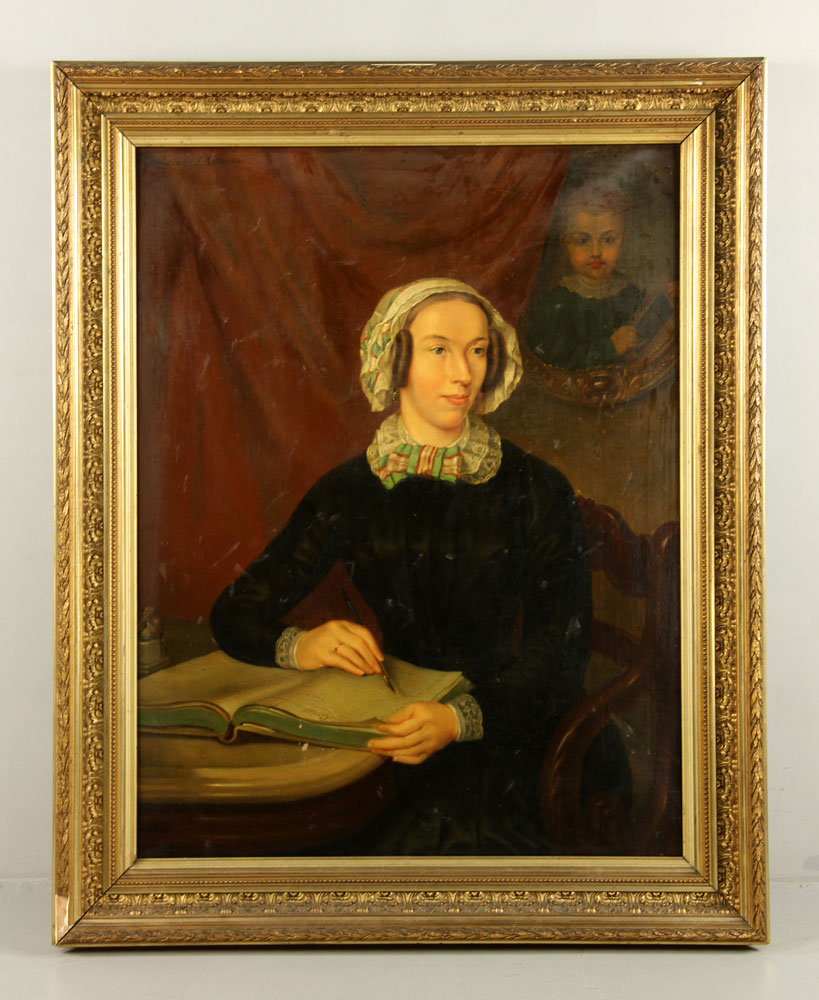 Appraisal: - Mid th C Portrait of Woman Mid th century