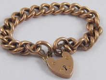 Appraisal: A hallmarked carat gold curb link bracelet weight approx grams