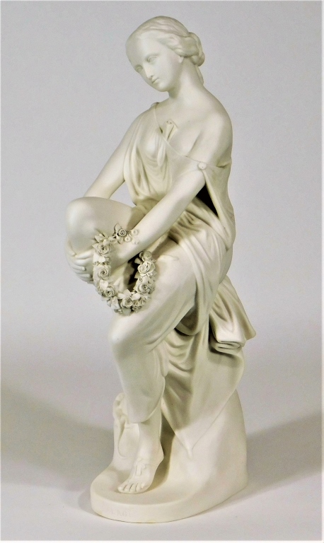 Appraisal: MINTON PARIAN PORCELAIN CLASSICAL MODEL OF LALAGE England Late th