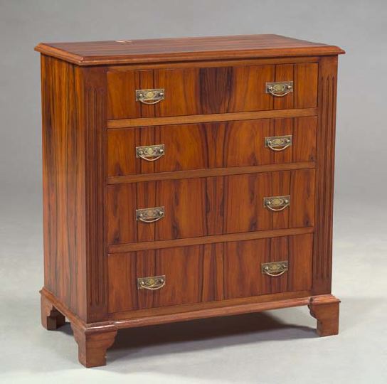 Appraisal: Continental Rosewood Chest in the neoclassical taste the rectangular top