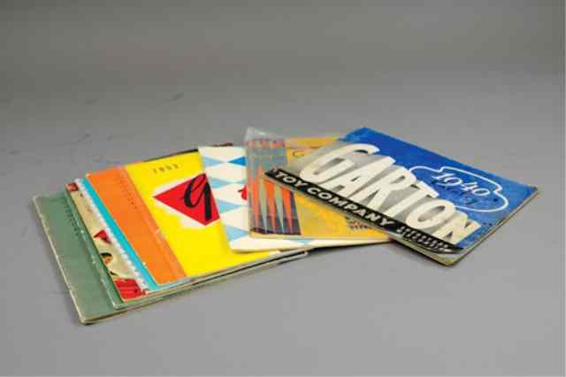 Appraisal: GROUPING OF GARTON CATALOGS Lot includes x and many colorful