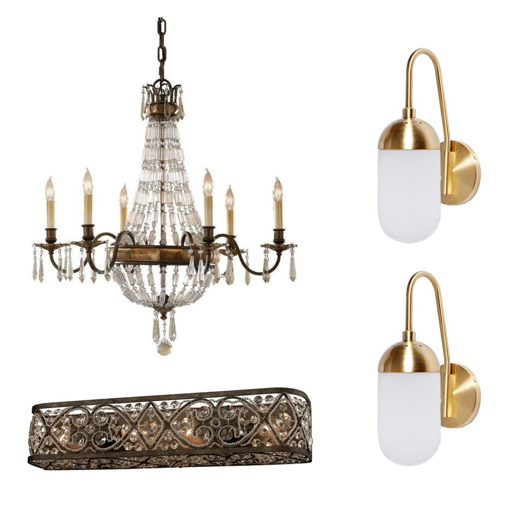 Appraisal: MURRAY FEISS WEST ELM AND ELK HOME INTERIOR LIGHTING ASSORTMENT