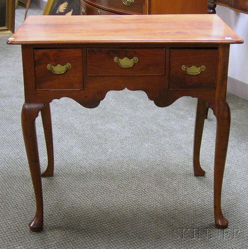 Appraisal: Queen Anne Carved Walnut Dressing Table