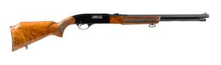 Appraisal: Winchester model semi-automatic tube fed rifle caliber with hardwood laser