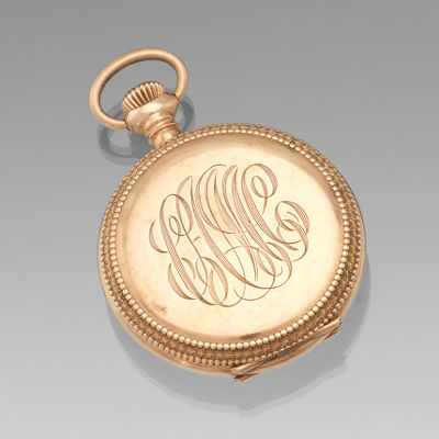 Appraisal: A Waltham Gold Pocket Watch ca k yellow gold hunting