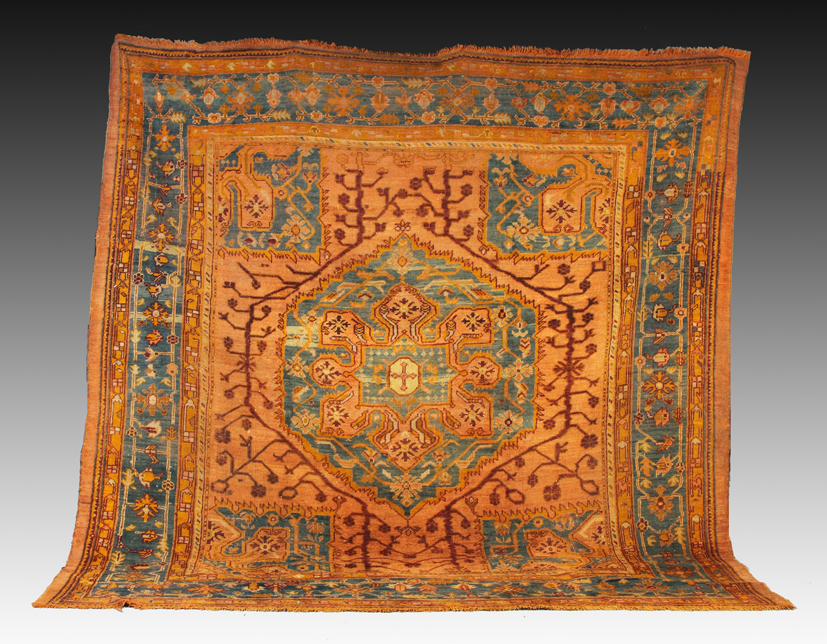 Appraisal: Antique Oushak Oriental Rug th cent