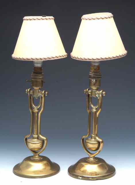 Appraisal: A PAIR OF SHIP'S TABLE LAMPS by William Mc Goech