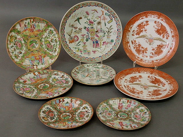 Appraisal: Two Rose Medallion plates dia Rose Medallion plates dia other