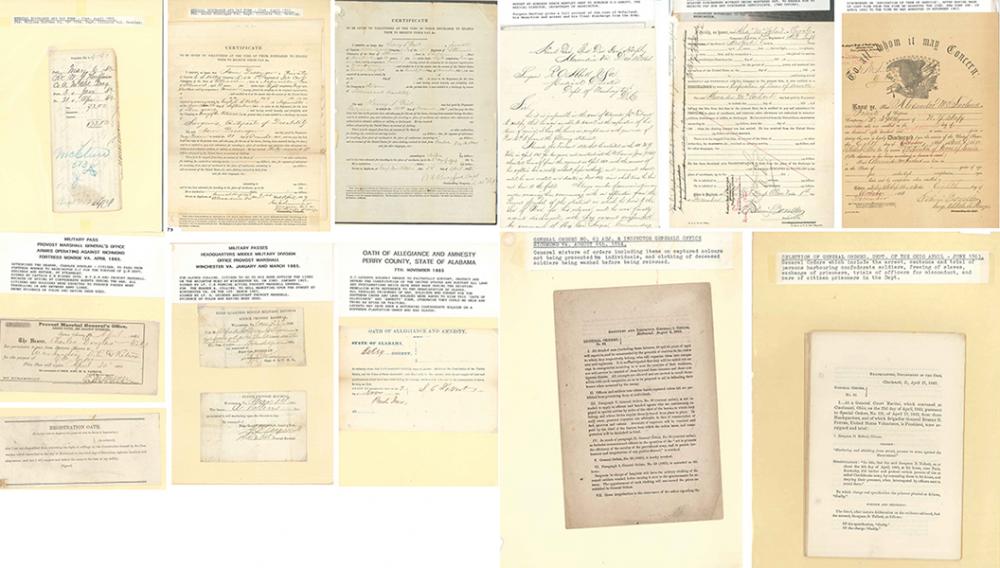 Appraisal: A LARGE COLLECTION OF AMERICAN CIVIL WAR DOCUMENTS INCLUDING WISCONSIN