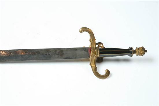 Appraisal: SWORD European late th-early th century Ceremonial sword with etched