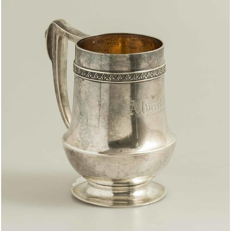 Appraisal: W K Vanderslice Co Silver Mug Gilt washed silver mug