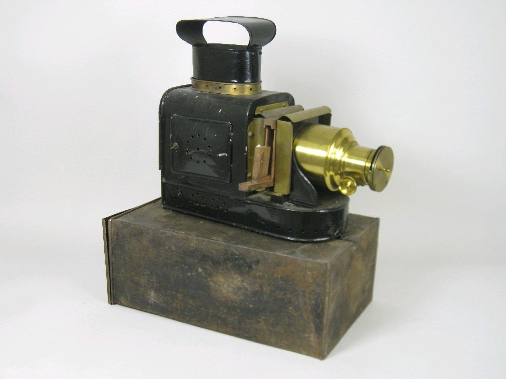 Appraisal: A late th Century tinplate Magic Lantern by W C