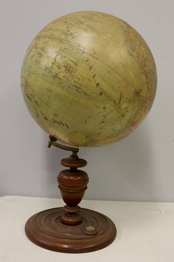 Appraisal: Dr Henry Lang World Globe On Stand From a Great