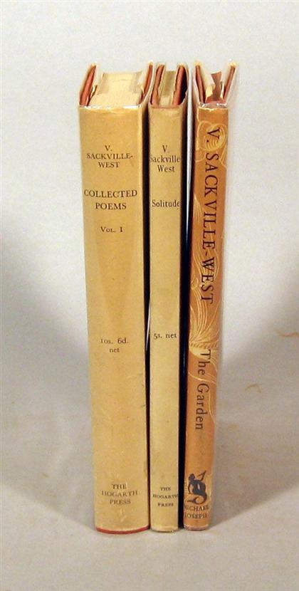 Appraisal: vols Sackville-West V ictoria Collected Poems London Hogarth Press st