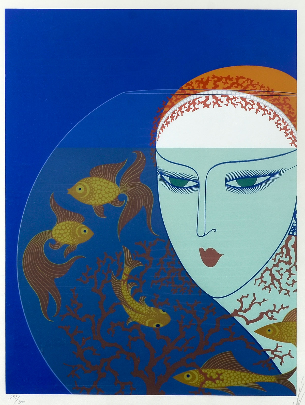 Appraisal: ERTE Russian - ''Fish Bowl'' Serigraph sight size '' x