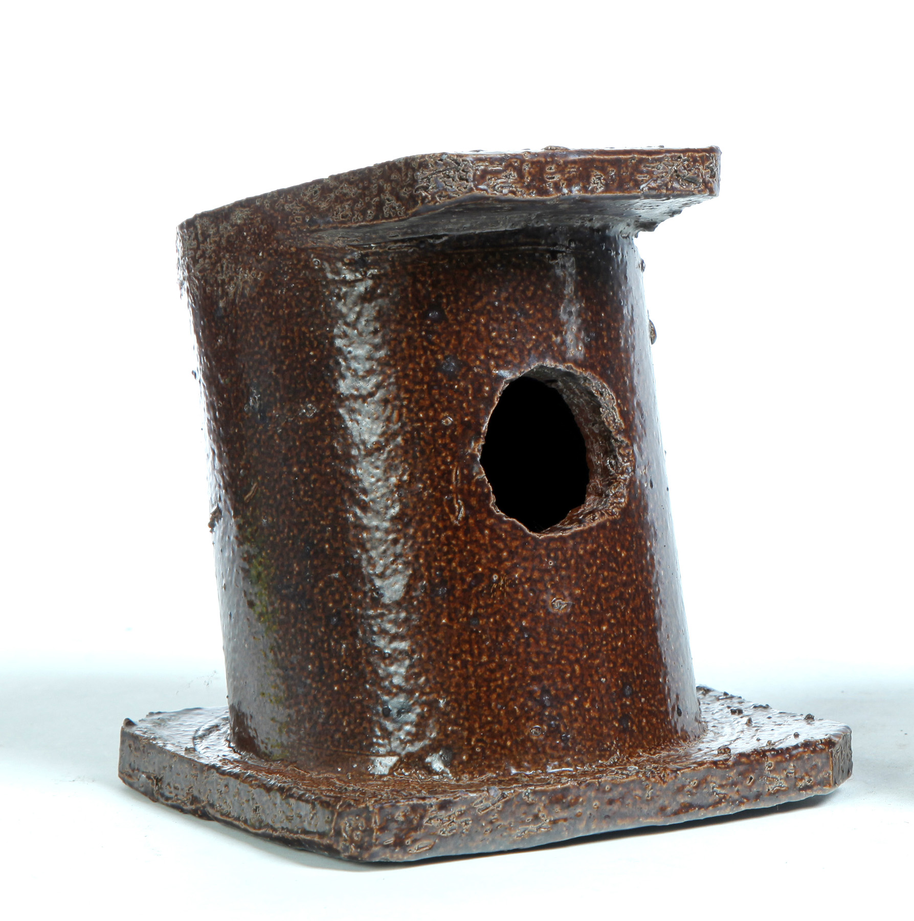 Appraisal: OHIO SEWERTILE BIRD HOUSE First half- th century made from