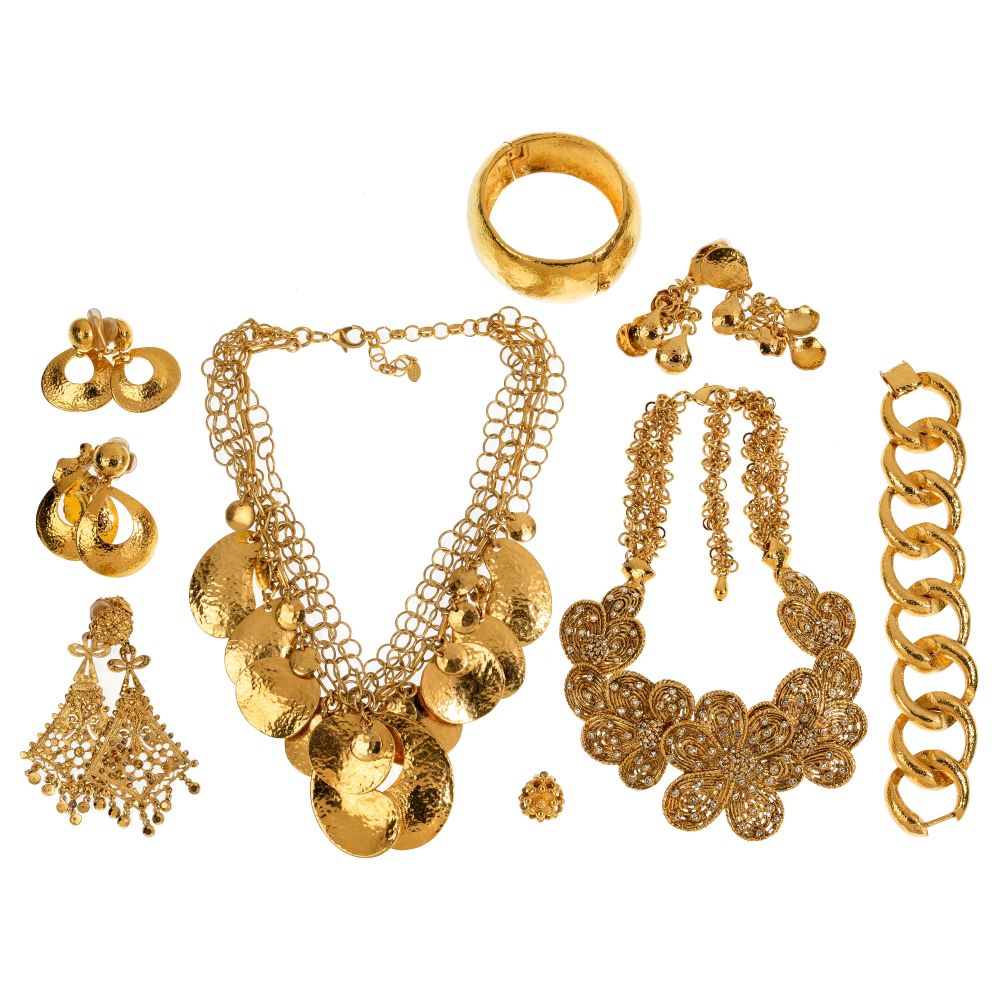 Appraisal: JOSE AND MARIA BARRERA JEWELRY ASSORTMENT items including pairs of