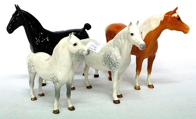 Appraisal: FOUR BESWICK HORSES including a Welsh mare a Connemara a