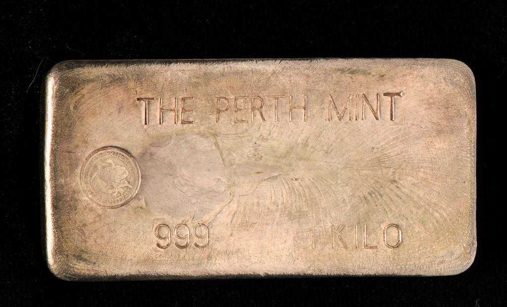 Appraisal: SILVER INGOT PERTH MINT ONE KILO