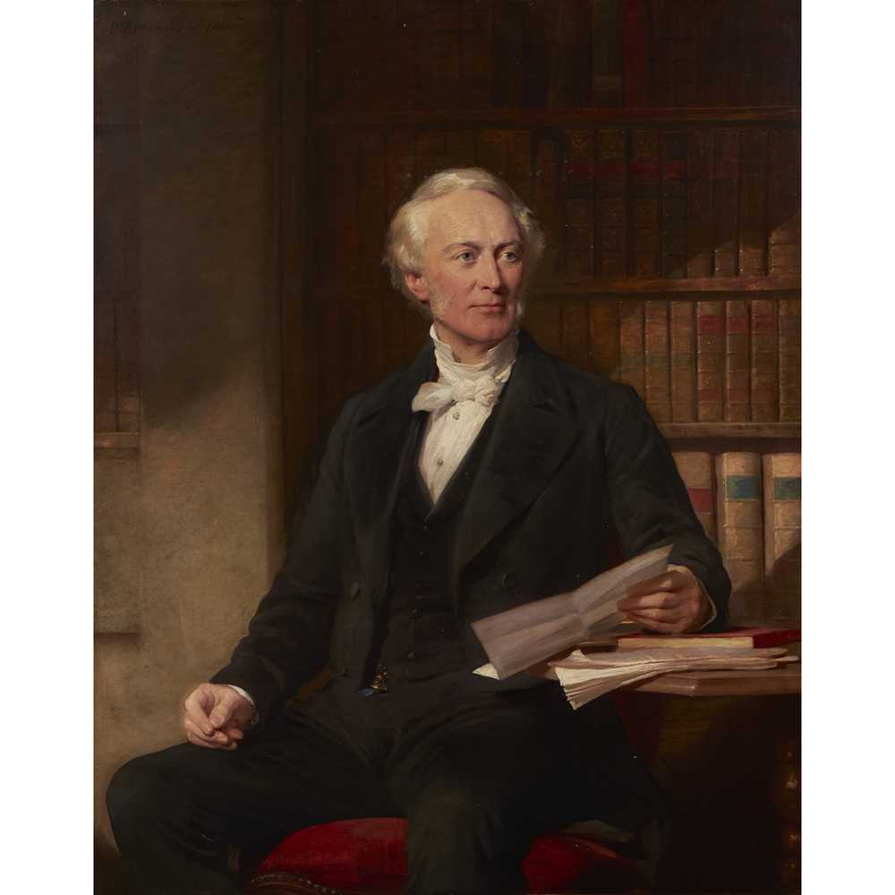 Appraisal: GEORGE RICHMOND R A BRITISH - THREE QUARTER LENGTH PORTRAIT