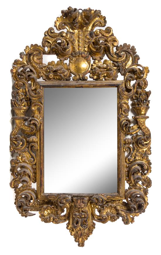 Appraisal: Sale Lot A Baroque Giltwood Mirror th th century having