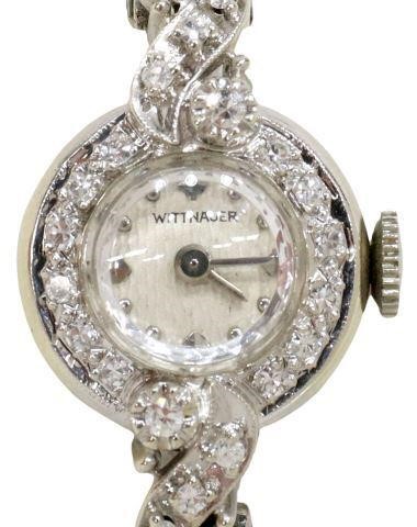 Appraisal: Estate lady's kt white gold wristwatch Wittnauer Watch Company Inc