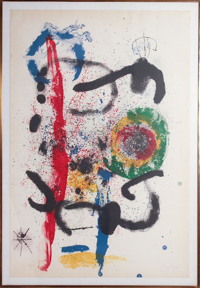 Appraisal: Joan Miro La Cascade Color Lithograph Joan Miro Spanish -