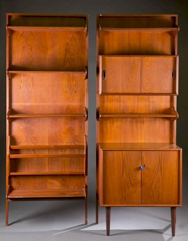 Appraisal: A Set of modern design teak wall units A Set