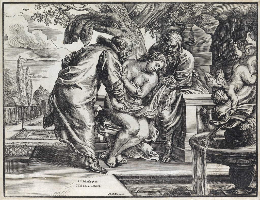 Appraisal: CHRISTOFFEL JEGHER after Rubens Susanna and the Elders Woodcut circa